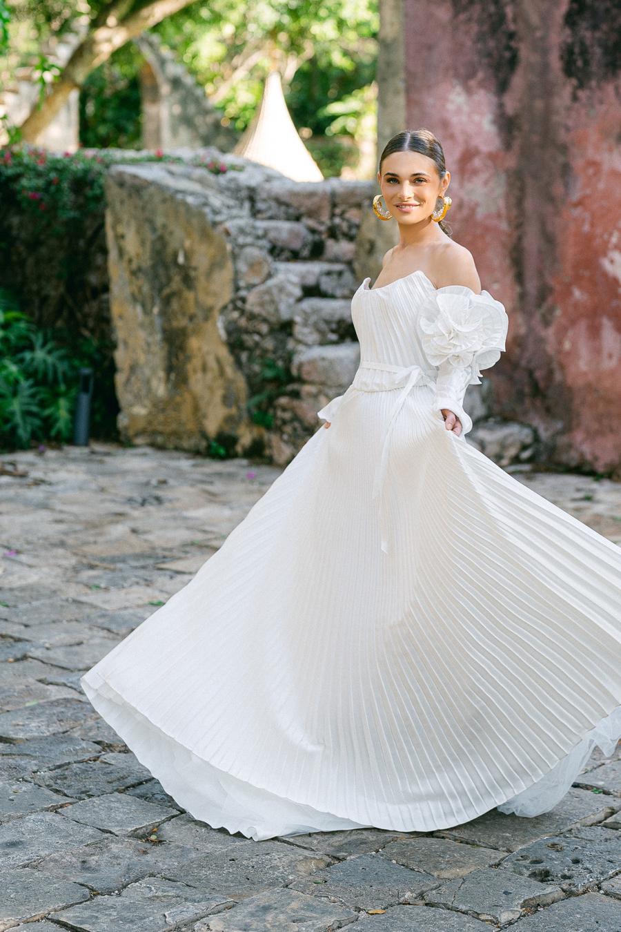 Imena Bodice with Sleeves 66332B | Watters Brides | Watters