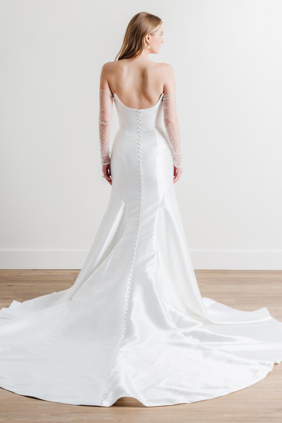 Peyton with Sleeves 60602B | Watters Brides | Watters