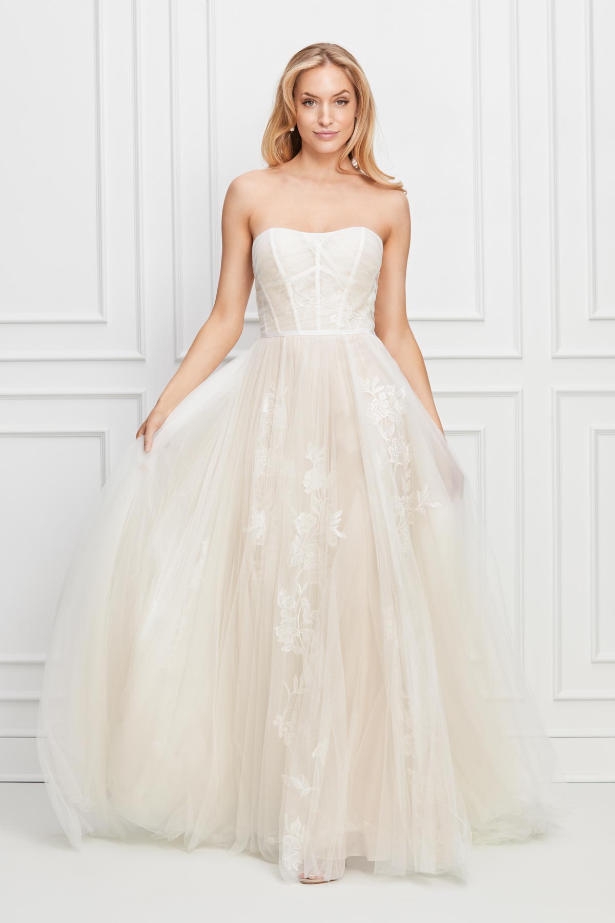 Ivory and bronze wedding dresses shop