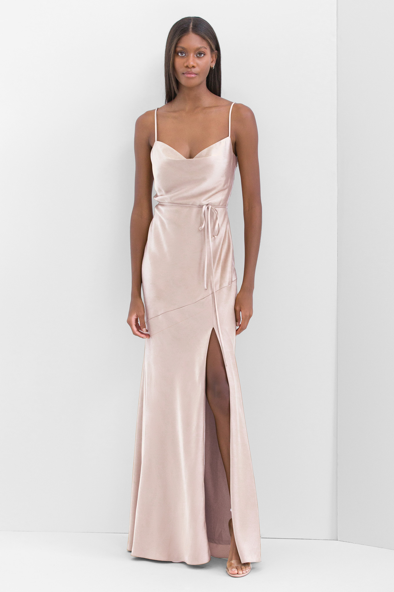 pink and blush bridesmaids dresses | Watters