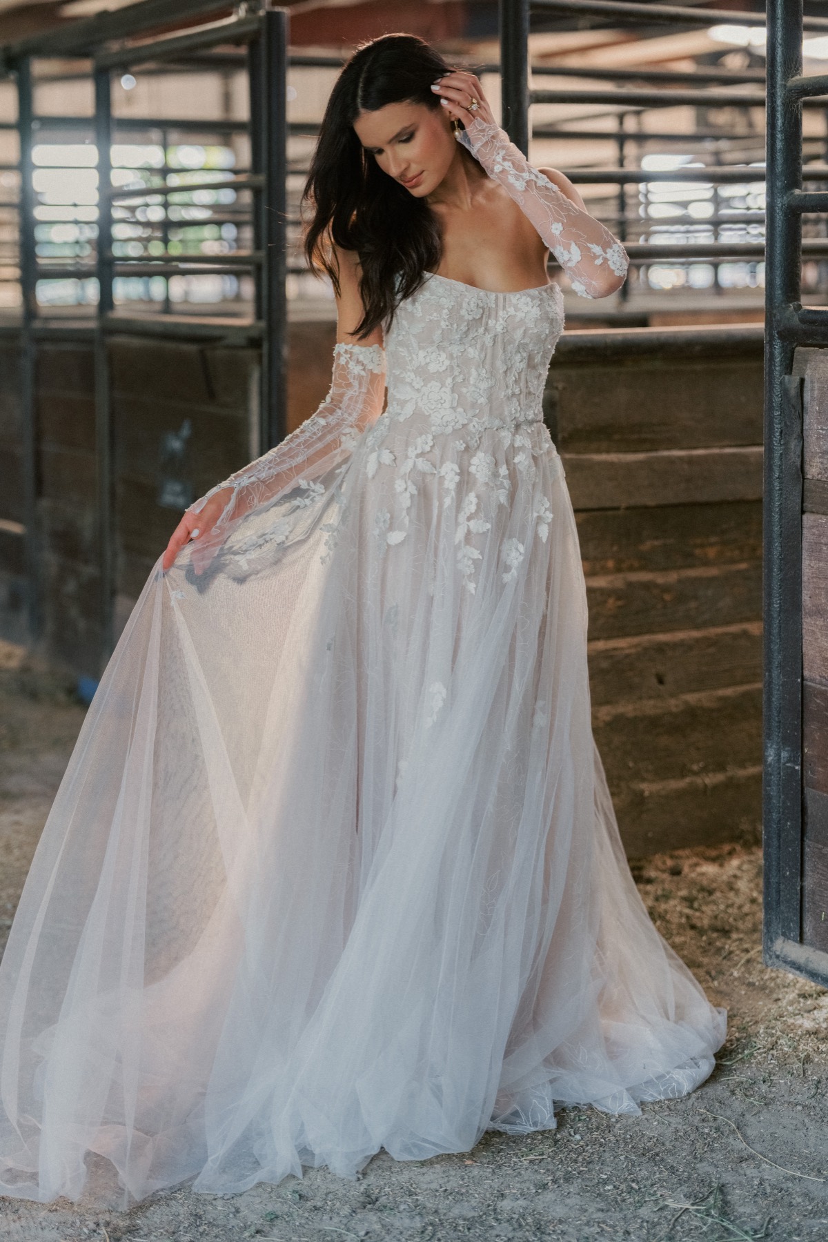 Verbena with Sleeves 16754 | Locket Brides | Locket