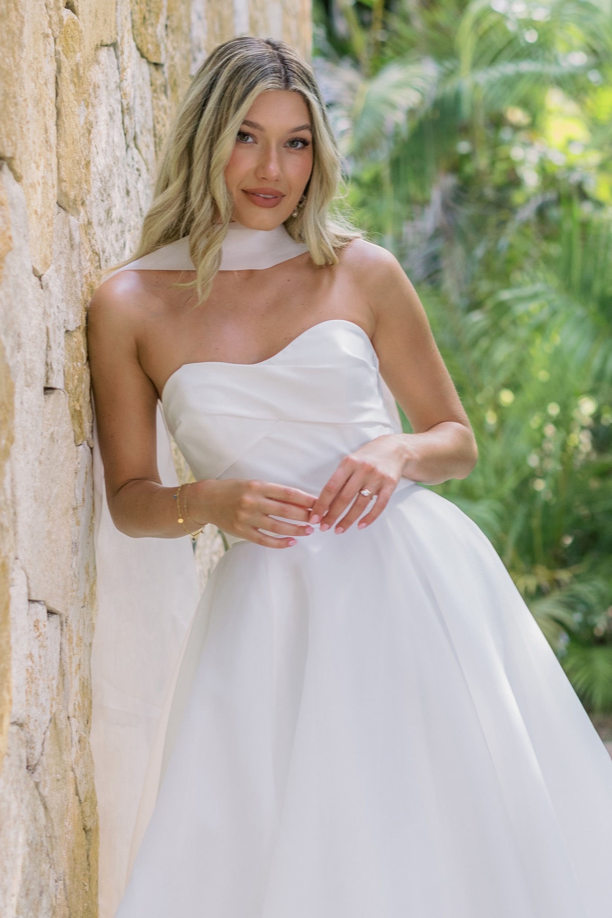 Eden with Scarf 17203 | Locket Brides | Locket