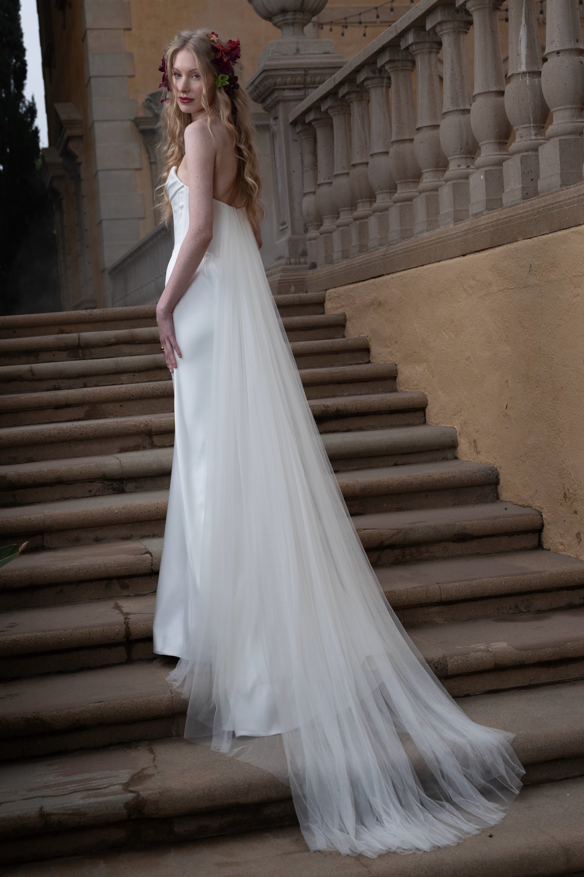 Shirina with Watteau 55312 | Willowby Brides | Willowby