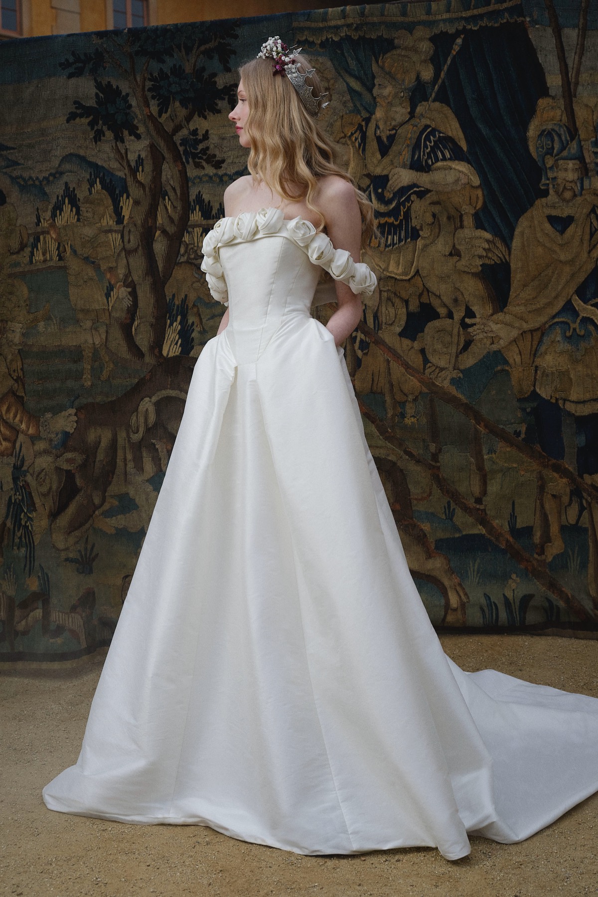 zara grey embroidered dress A-Line Bodice Wedding Gown – Tux-USA®