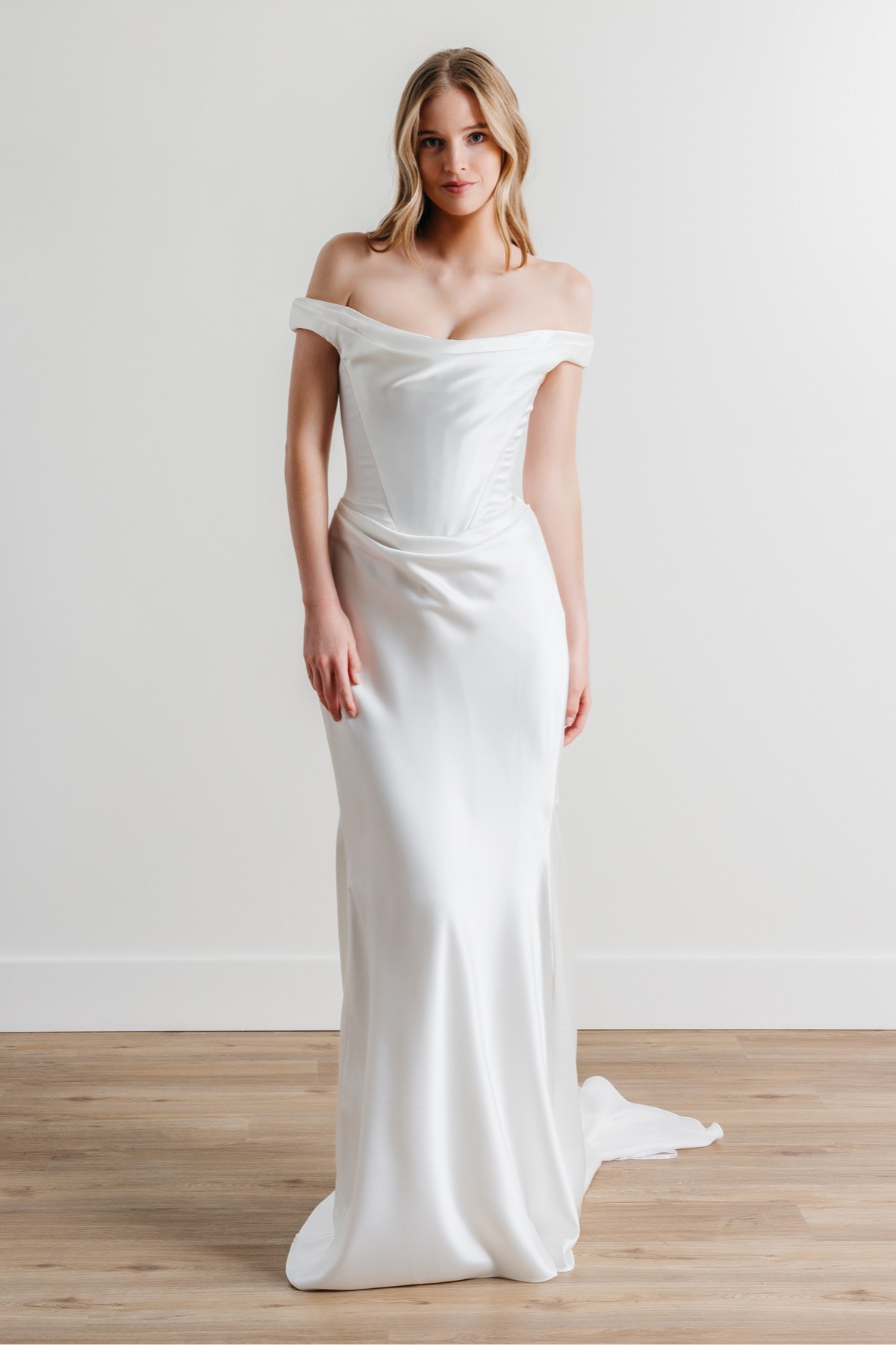 watters gibson off the shoulder dress Some necklines come and go. Off-the-shoulder is forever. Off-the-shoulder gowns that frame the dcolletage, photograph beautifully, and feel just the right amount of romantic. From sculpted satin to delicate lace, consider this