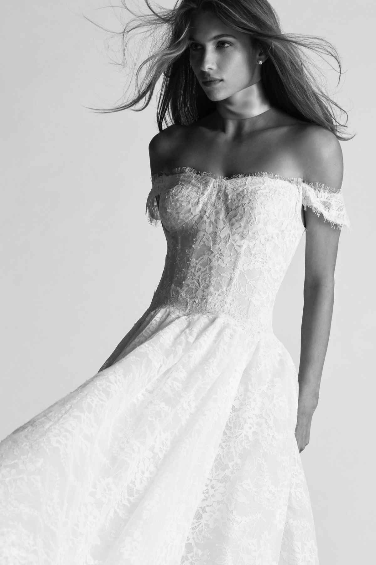 watters ilene strapless a line lace wedding dress Ava Presley 38039 Size 12 White Feather Crystal Girls Pageant Dress Ru –  Glass Slipper Formals main image 0