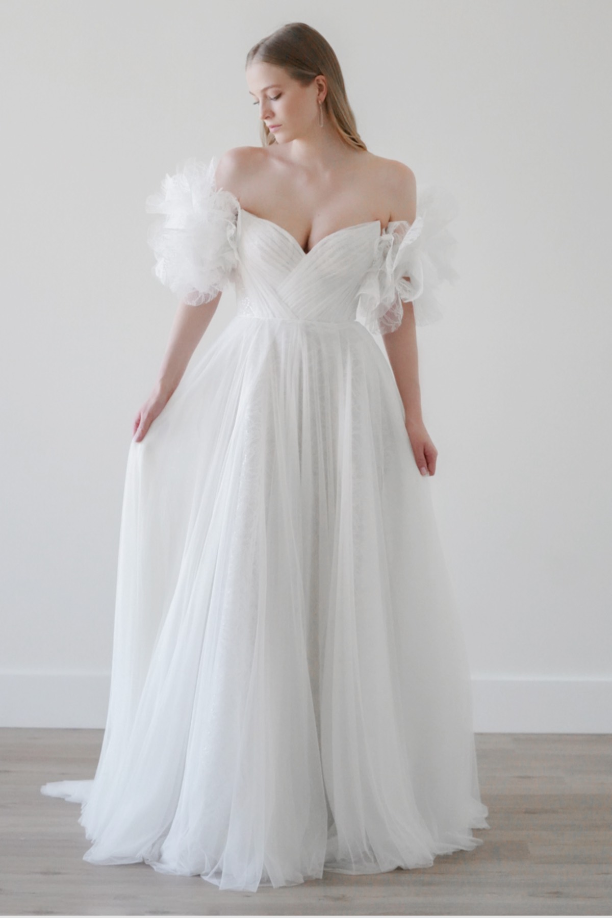 Estrella with Sleeves 66424B | Watters Brides | Watters