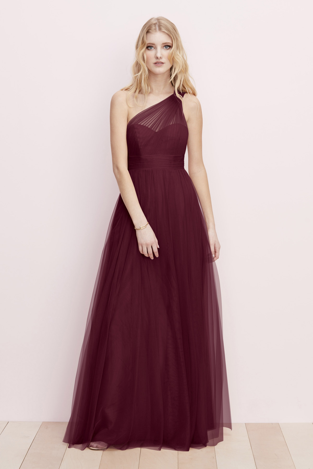 Oxblood bridesmaid dresses top