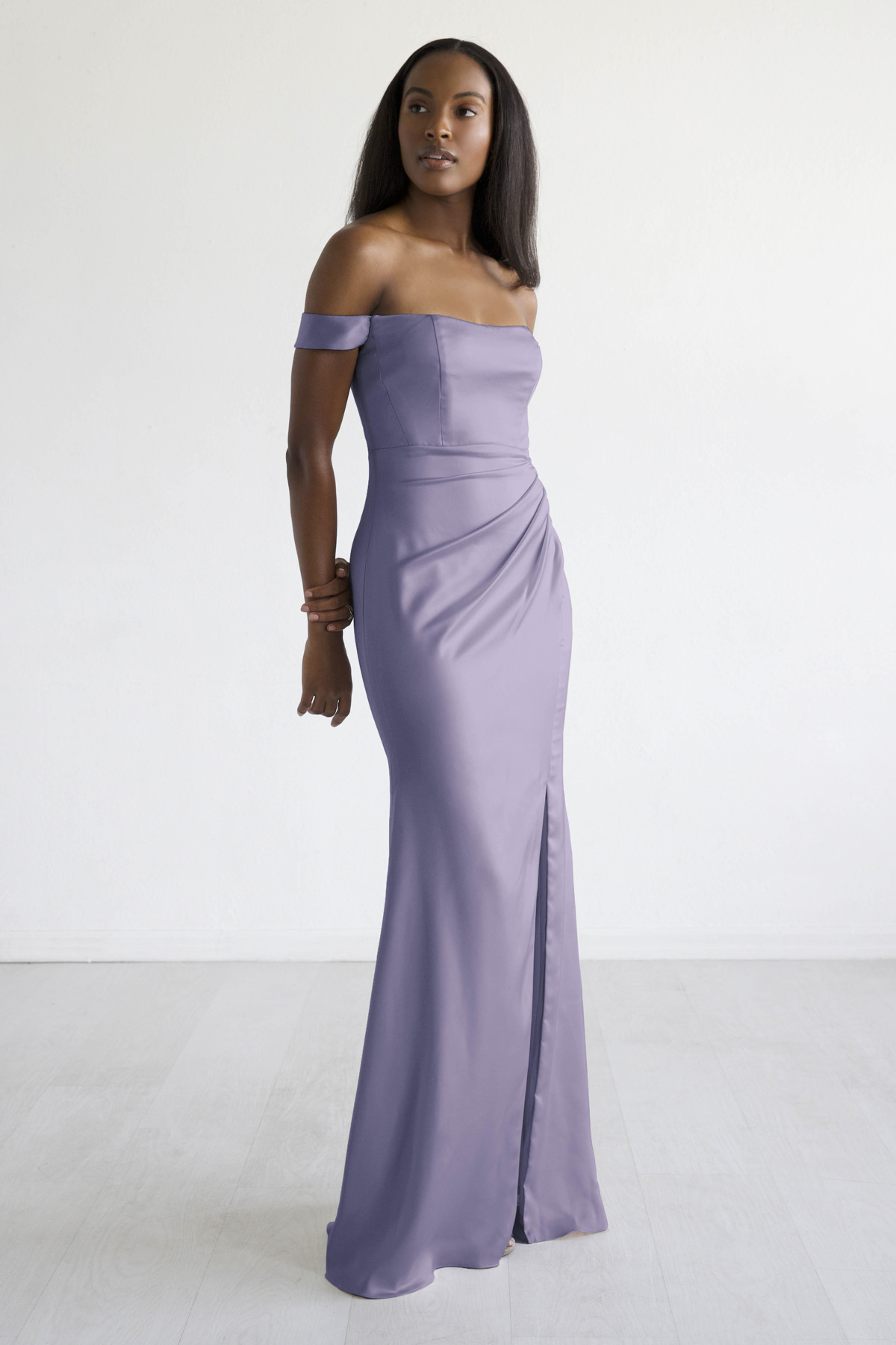 wisteria colored bridesmaid dresses Wisteria A-line Colorful Designer Wedding Dress by Claire Pettibone main image 1